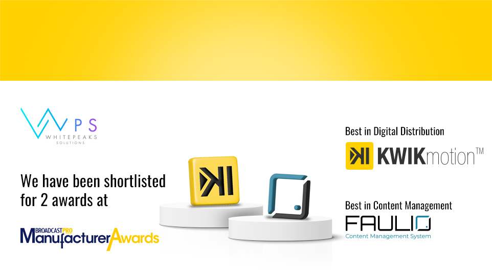 KWIKmotion and FAULIO Shortlisted for Two Awards at BroadcastPro ME Manufacturer Awards