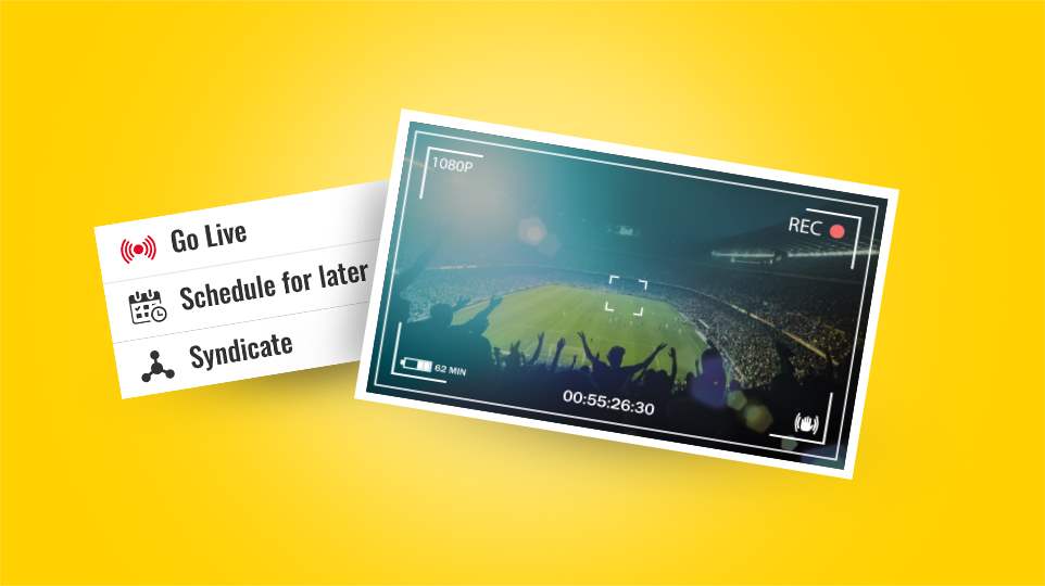 Schedule pre-recorded videos and stream live on demand